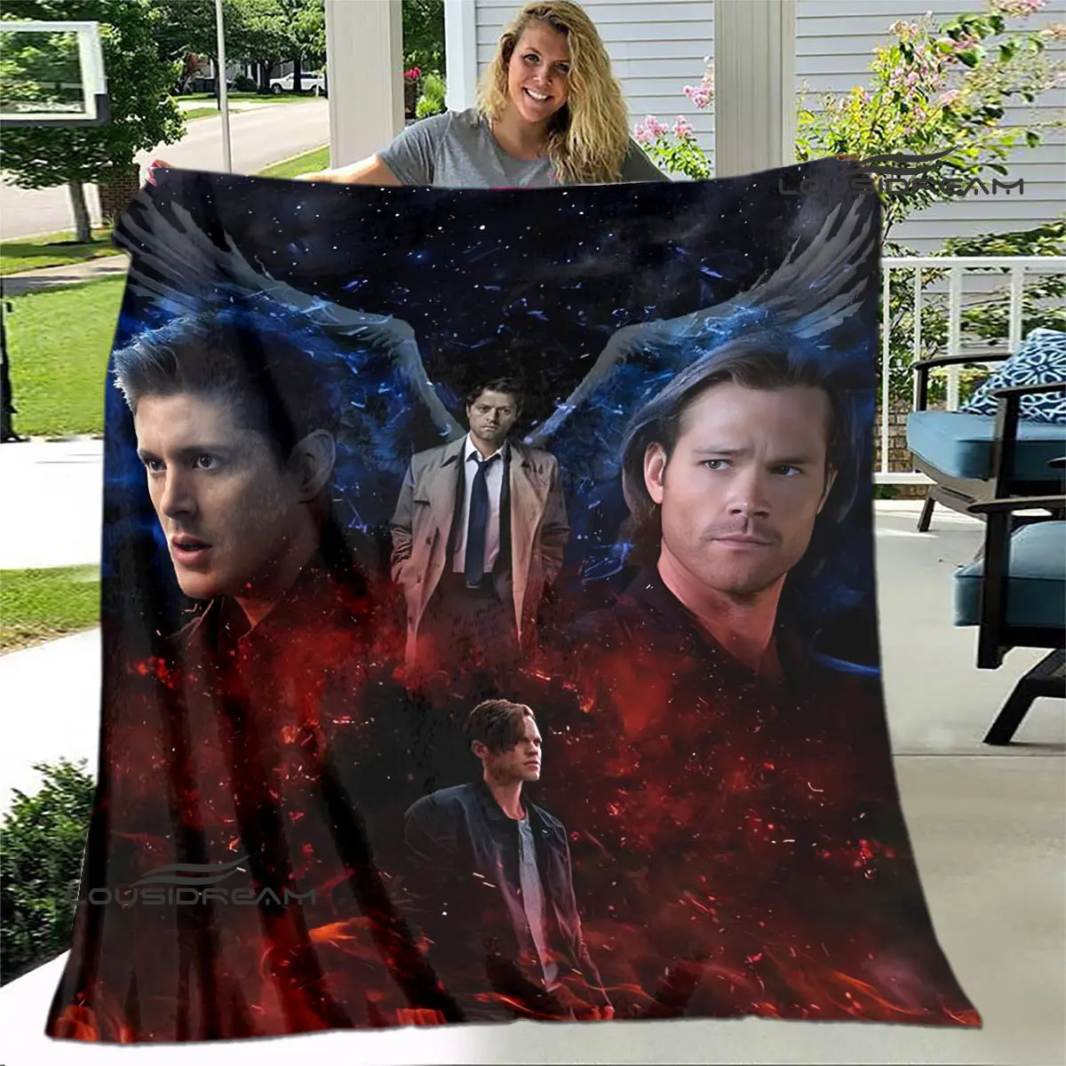 Supernatural Join the Hunt printed blanket Warm blanket Flange blanket Soft and comfortable blanket picnic blanket birthday gift