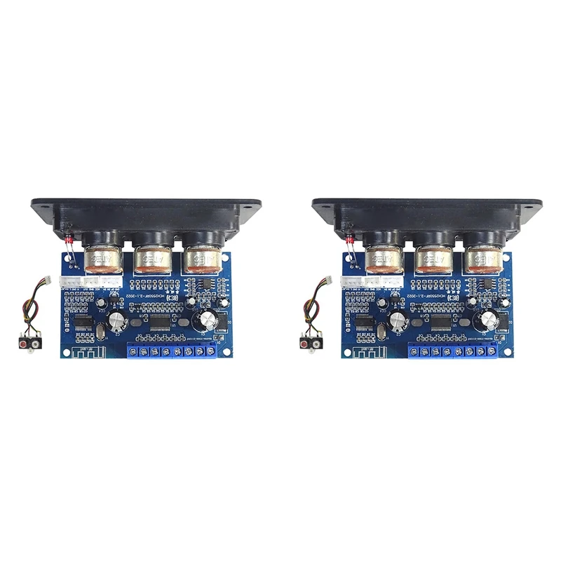 2025 New-2X 2.1 Channel Digital Power Amplifier Board+AUX Audio Cable 2X25W+50W BT5.0 Subwoofer Class D Amplifier Board DC12-20V