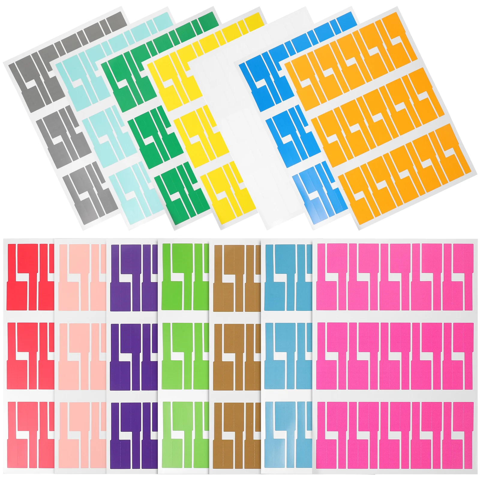 14 Sheets 420 A4 -adhesive Waterproof and Tear-resistant Network Cable Knife Type P-type Label Paper Stickers
