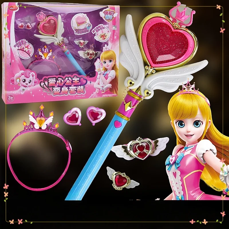 

В наличии Симпатичная волшебная палочка для маленьких девочек Светящаяся палочка феи принцессы Идеальный домашний подарок на день рождения Идеальная игрушка и предмет для хобби