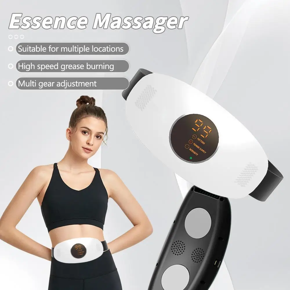 Fat Burning Abdominal Muscle Massager, Heated Waist Massage Tool, Multi-Body Use, Effective Fat Burner, Home Fitness Equipment