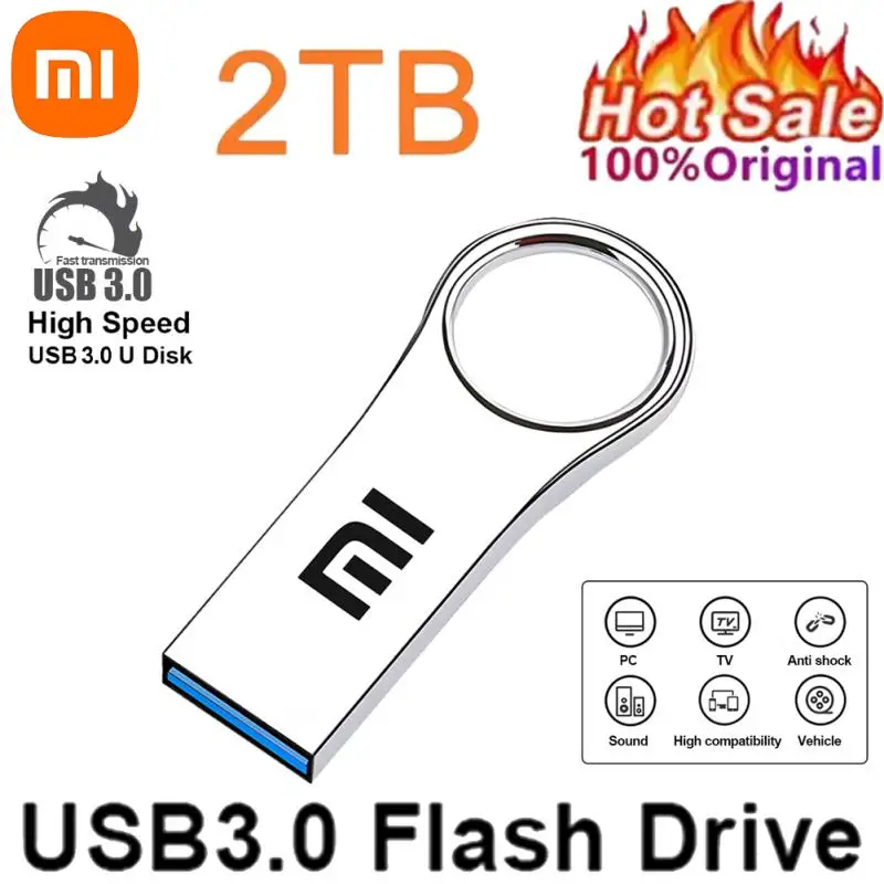 Xiaomi Originele Pen Drive U Disk 2Tb Usb 3.0 Flash Metalen Drive 1Tb Grote Capaciteit High-Speed Overdracht Opslag Waterdicht Geheugen