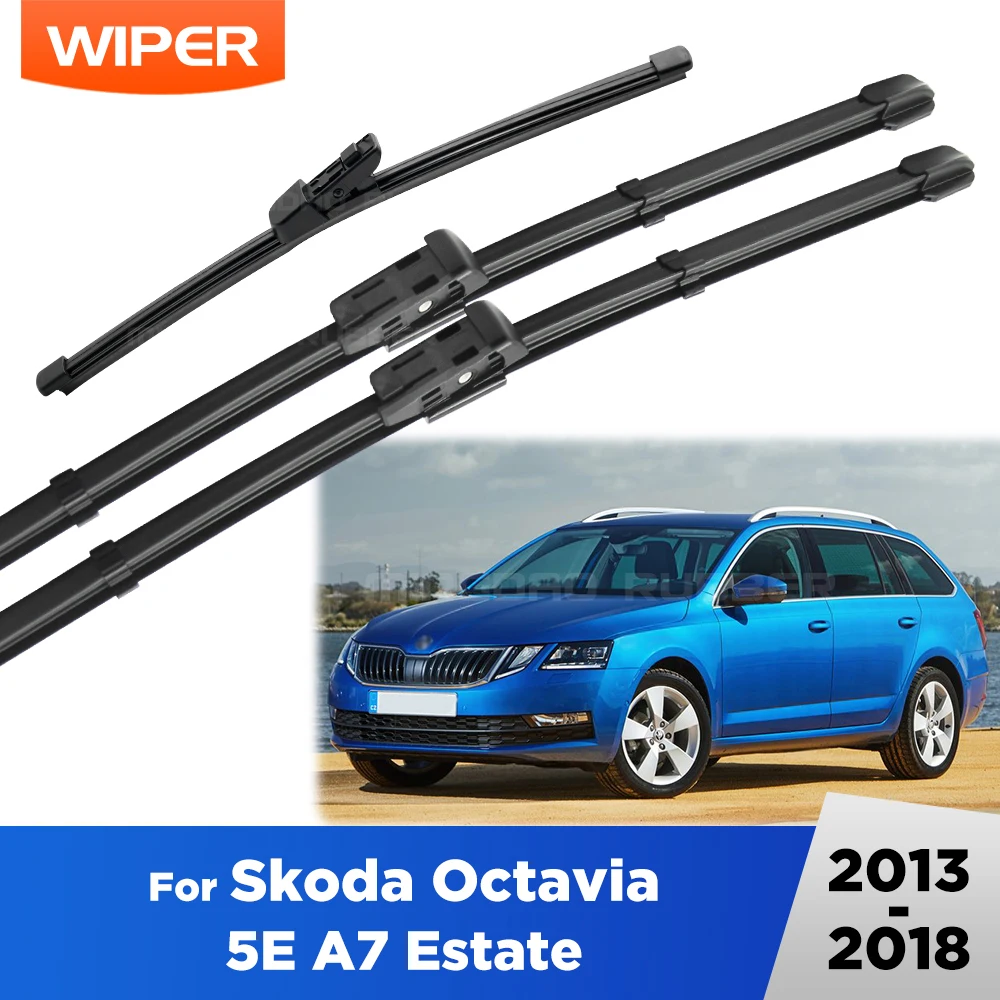

GREATROAD резиновые щетки стеклоочистителя для Skoda Octavia 5E A7 Estate 2013-2018 2014 2015 OEM подходят для бесшумных дворников 24 "19" 14"
