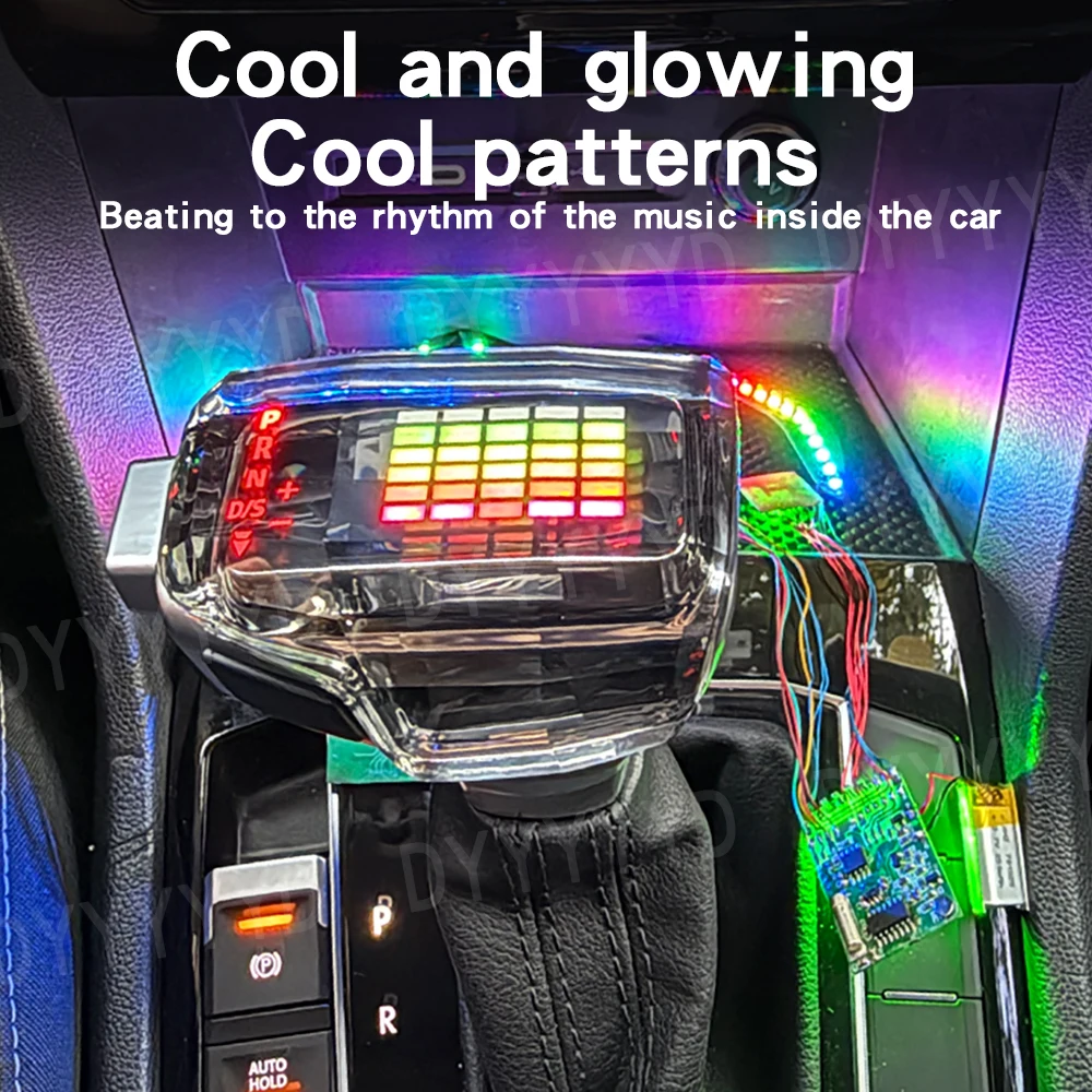 For Skoda Octavia Superb Yeti DSG Gear Shift Knob LED Crystal Shift Handball Gear Lever Car Parts Gear Shift Head Car Accessorie 3
