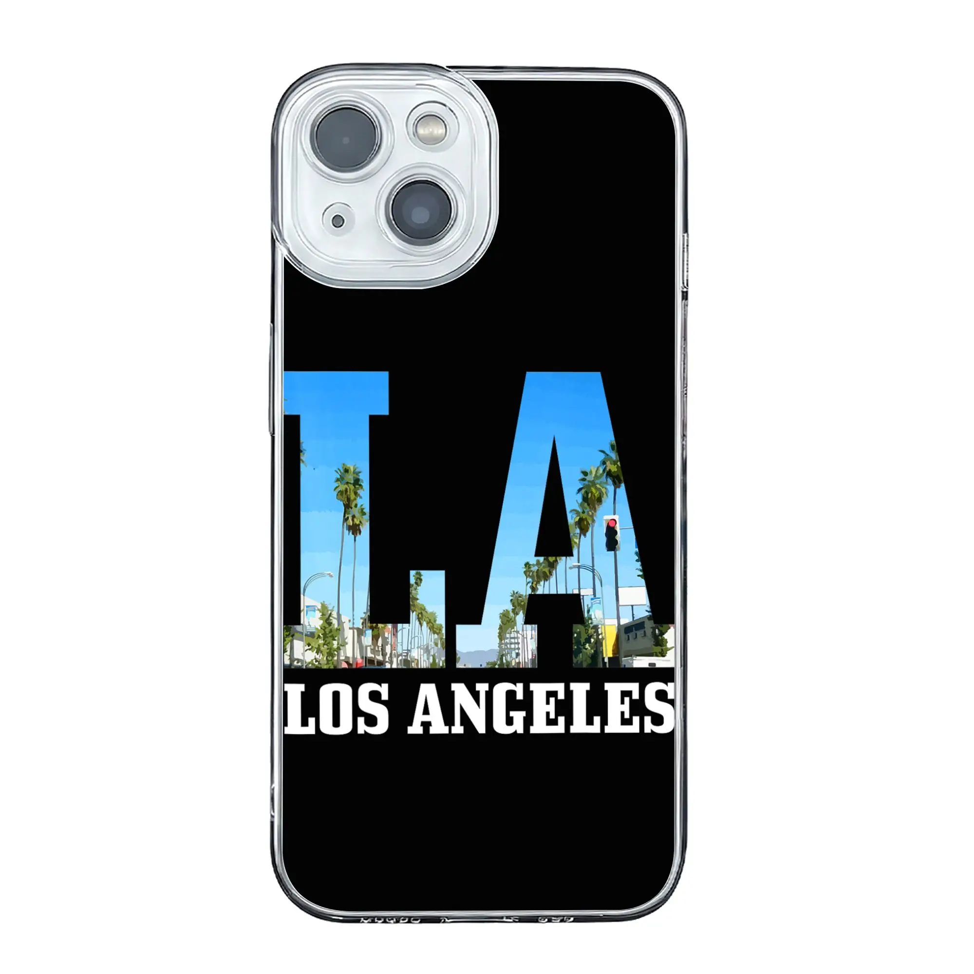 Capa de Celular Estética Futebol Americano Vintage Los Angeles LA Califórnia para iPhone 17 16 15 14 13 12 11