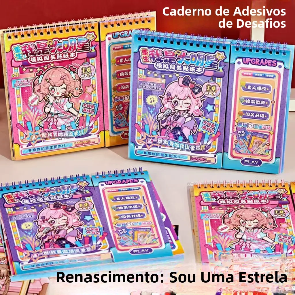 ボーカロイドステッカーブックシミュレーションゲーム着替えスクラップブッキング子供向け教育活動ブックペーパークラフト