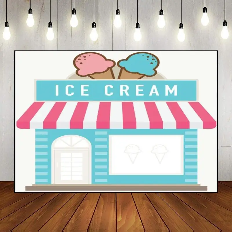 

Decoration Candy Happy Birthday Party Backdrop Custom Ice Cream Land Theme Sweet Candyland Photography Wall Cake Baby Shower