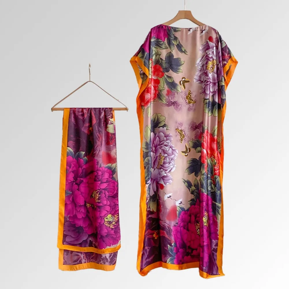 

Популярный женский шарф с цветочным принтом и бабочкой в виде павлина, повседневная накидка с мягким принтом, шаль, элегантные модные аксессуары, накидка, шаль, шарф для женщин