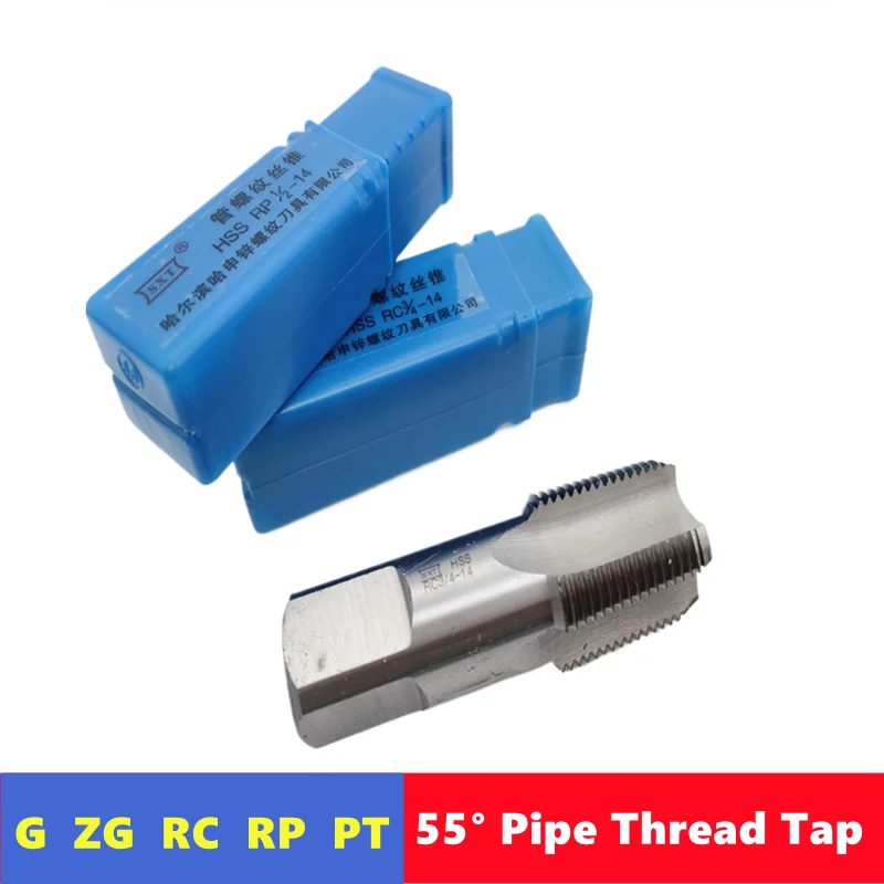 Torneira rosca tubulação W6542 HSS, RC RP PT NPT, 1:16,. 1/8 Pipe Thread Tapping Tools, 2 polegadas, Usado