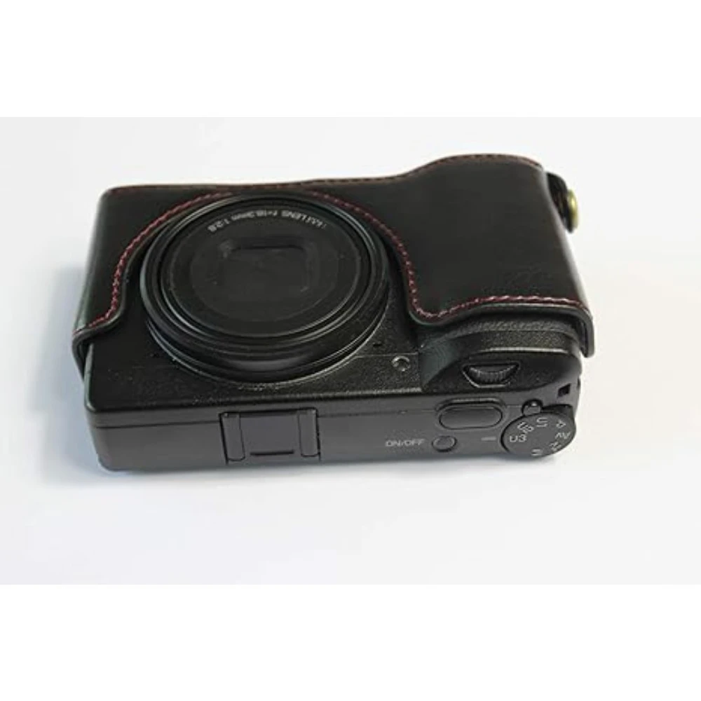 

Camera cover For Ricoh GRIII camera bag gr3 protective case GR3X half set base accessories Pu Leather Camera Case Half Case Body