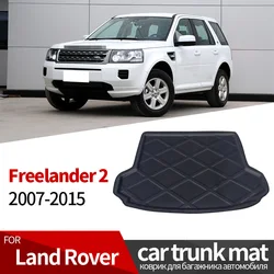 Trunk Mat For Land Rover Freelander 2 2007-2015 Rear Boot Car Liner Floor Tray Luggage Cover Protector EVA Rubber Accessories