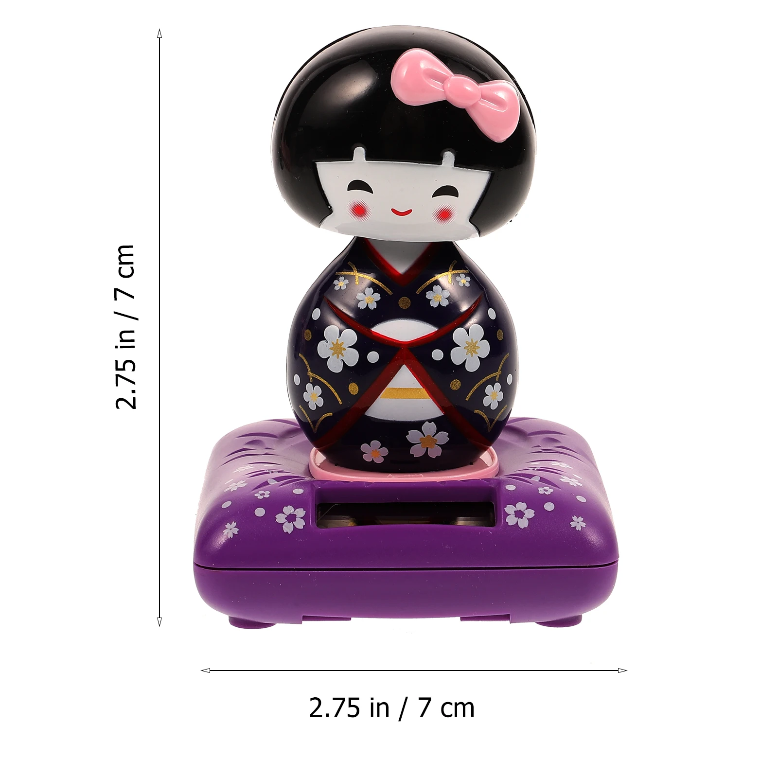 Acessórios para carro decoração interior quimono presente movido a energia solar decoração maiko ornamento infantil