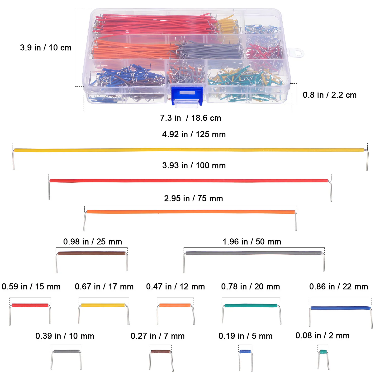840 pcs Jumper Breadboard Prototyping Wire Kit Circuit Halloween Christmas New Year Breadboard Jumper Wire Assorted