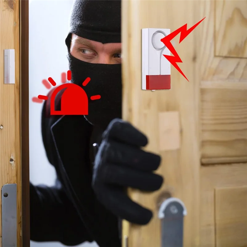 إنذار مفتوح نافذة الباب BNVN، جهاز تحكم عن بعد لاسلكي، مستشعر مغناطيسي، مضاد للسرقة، أمن المنزل، حماية DIY