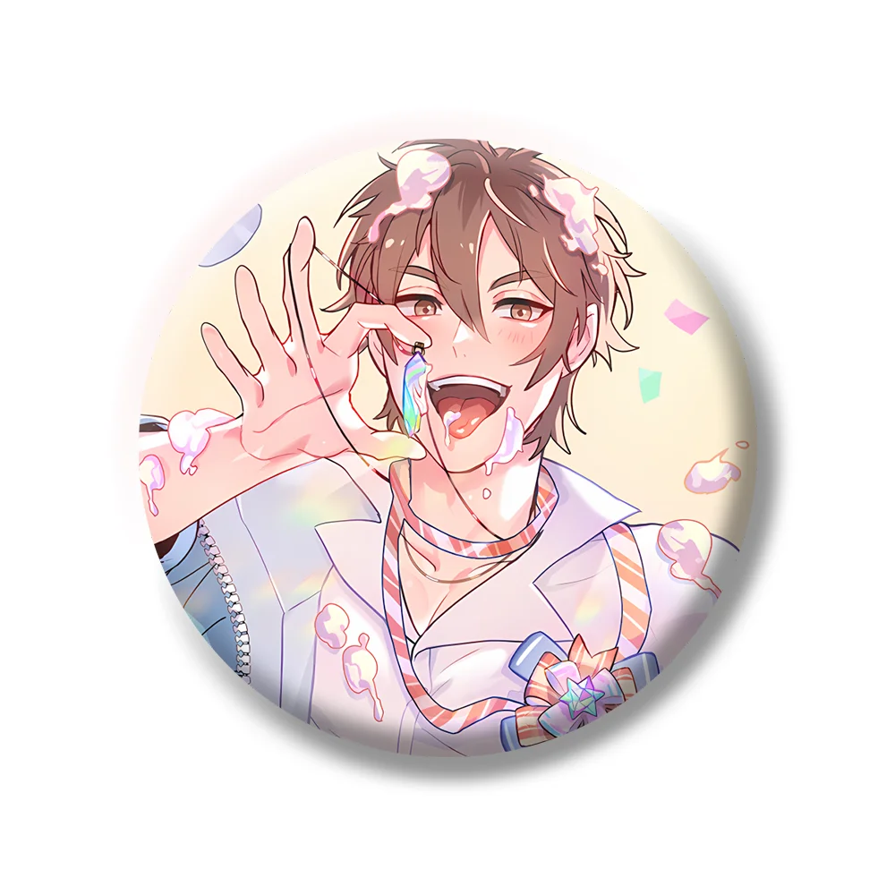 NU: carnival Cartoon Anime Game Metal Badge Button Brooch Pin Cute Gifts keychain Blade Aster Quincy Edmond Dante Q Version