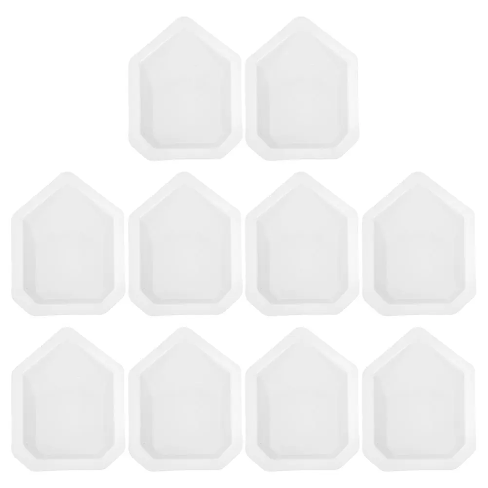 

10pcs Weighing Boats Large Size Laboratory Equipment Plastic Strong Precise Measurements Use Sample Plates