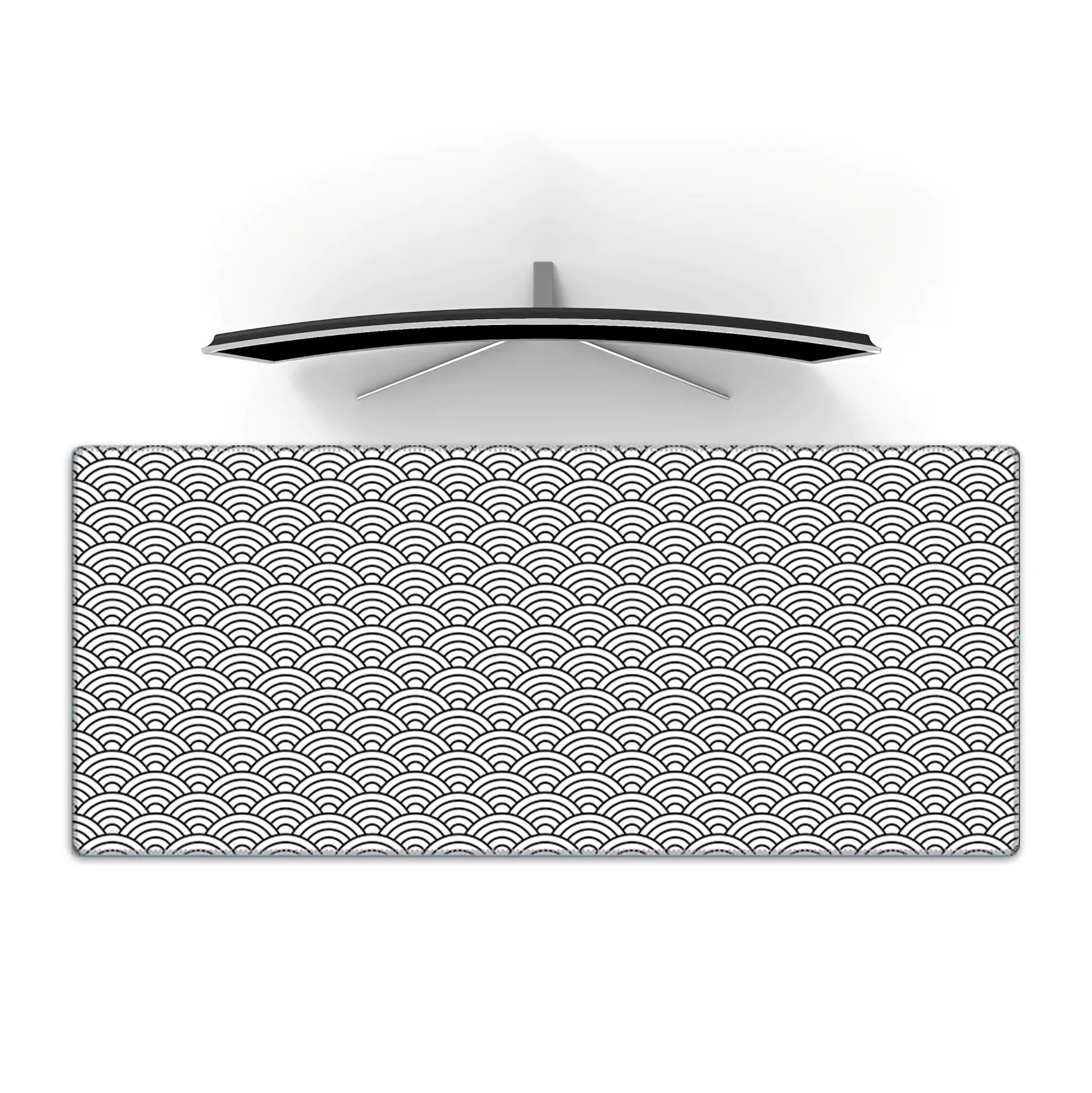 grey Mausepad Japan ripple Desk Mat Gaming Mat Pad on The Table Office Gamer Accessories Keyboard Mats Mouse Pad Mouse Carpet