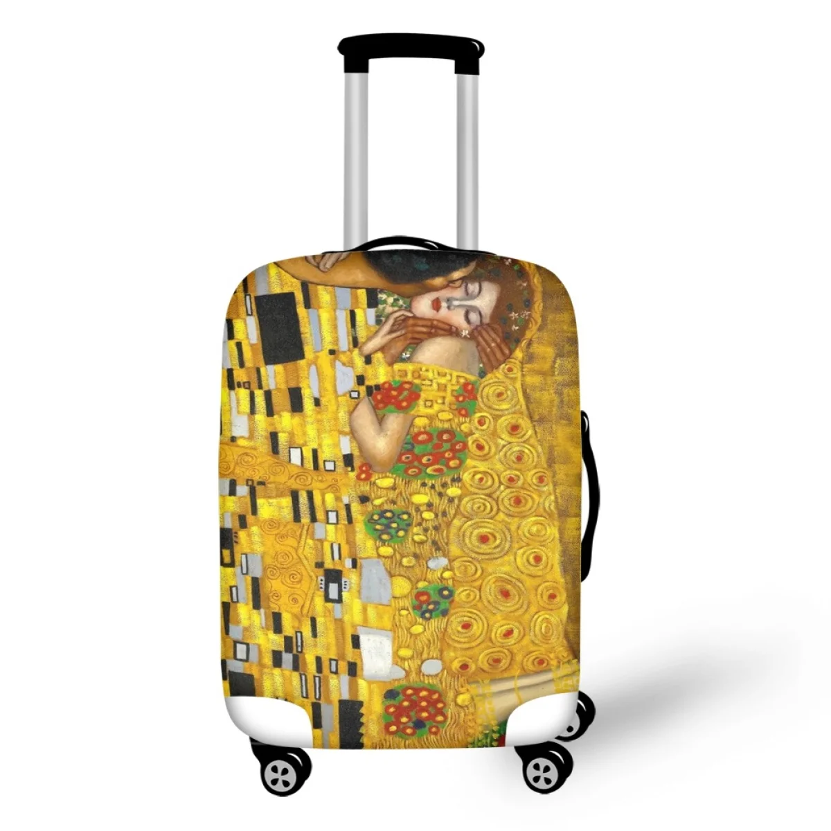 Pintura a óleo Lágrimas Padrão Capa Bagagem, Viagem Anti-Scratch Capa Mala, se adapta a 18 "-32" Casos Tronco, Acessório de Viagem