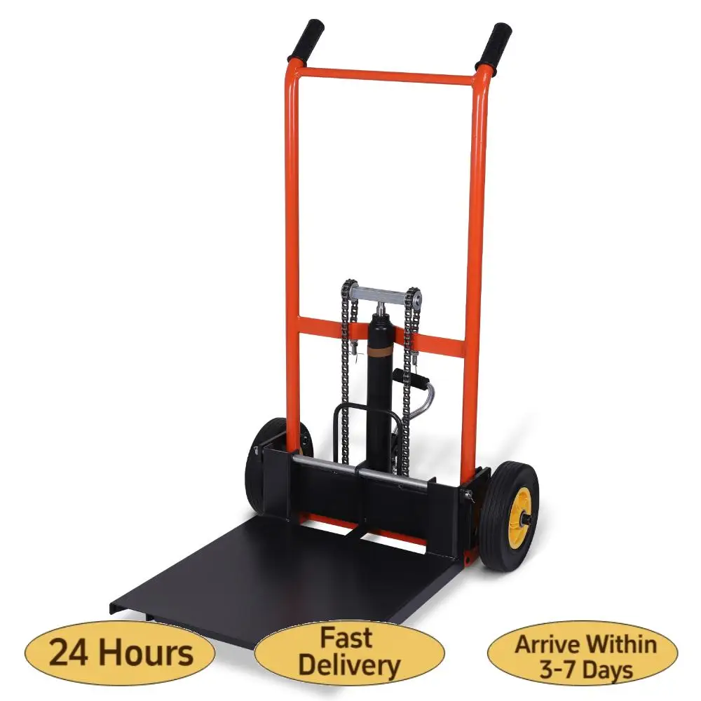 

Hydraulic Material Lift Pallet Truck Alloy Steel Manual Forklift Pallet Stacker Suitable for Supermarket Warehouse and Household