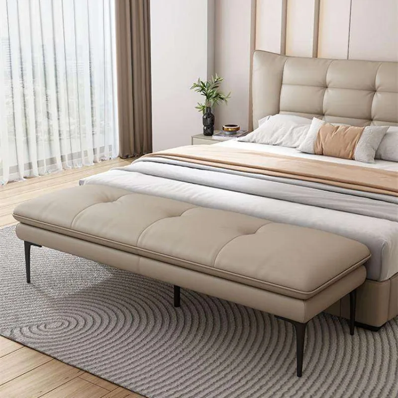 Bedroom Bed End Stool Bench Entry Nordic Upholstered Stool Leather Piano Mueble Recibidor De Entrada Furniture Living Room