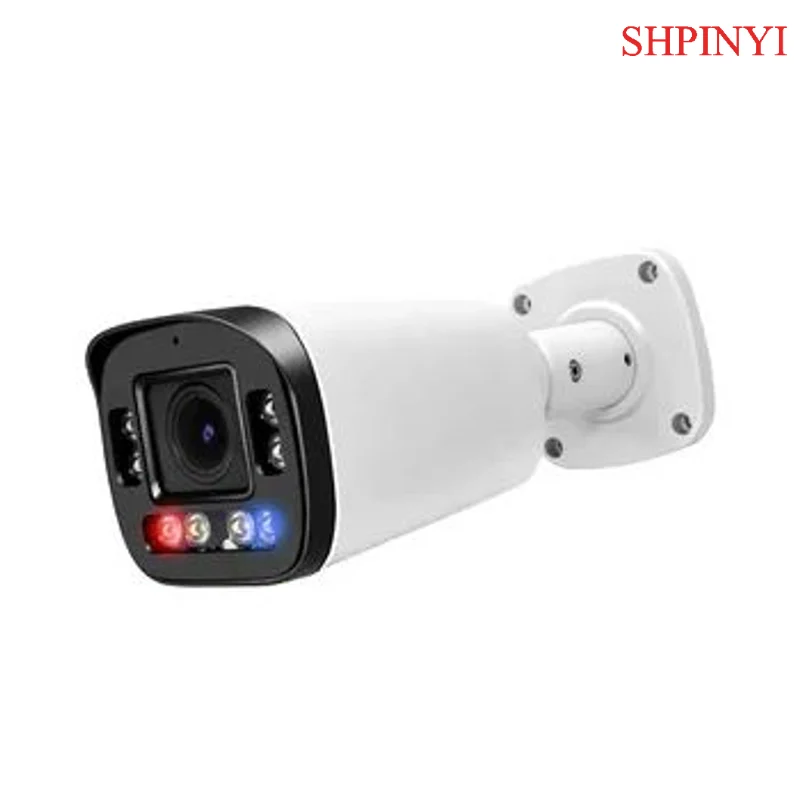 

8-мегапиксельная OEM фиксированная линза/объектив двигателя красно-синяя сигнализация 4K Securityirty IP POE Bullet Camera