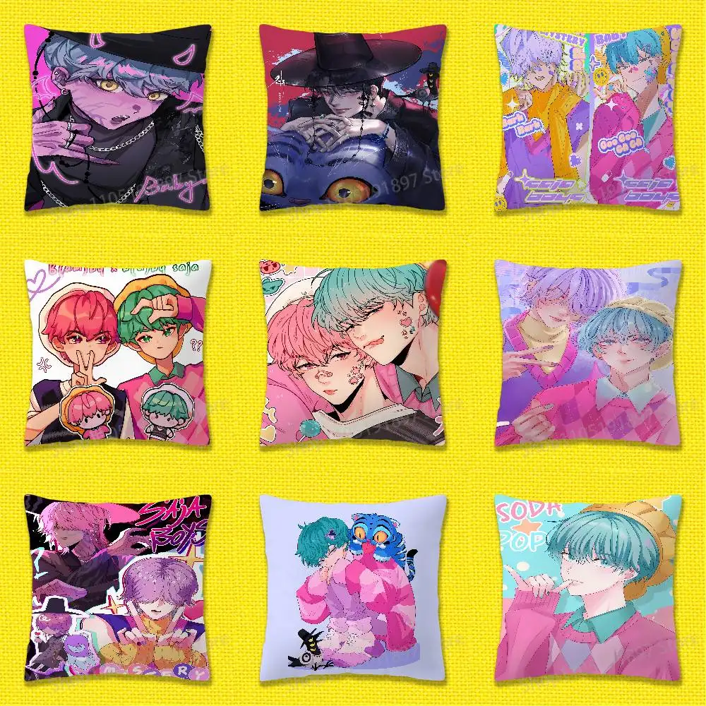 

Saja Boys D-Demon H-Hunters Throw Pillow Case For 45x45cm 40x40cm 55x55cm 50x50cm 30x30cm Square Car Pillowcase Shell