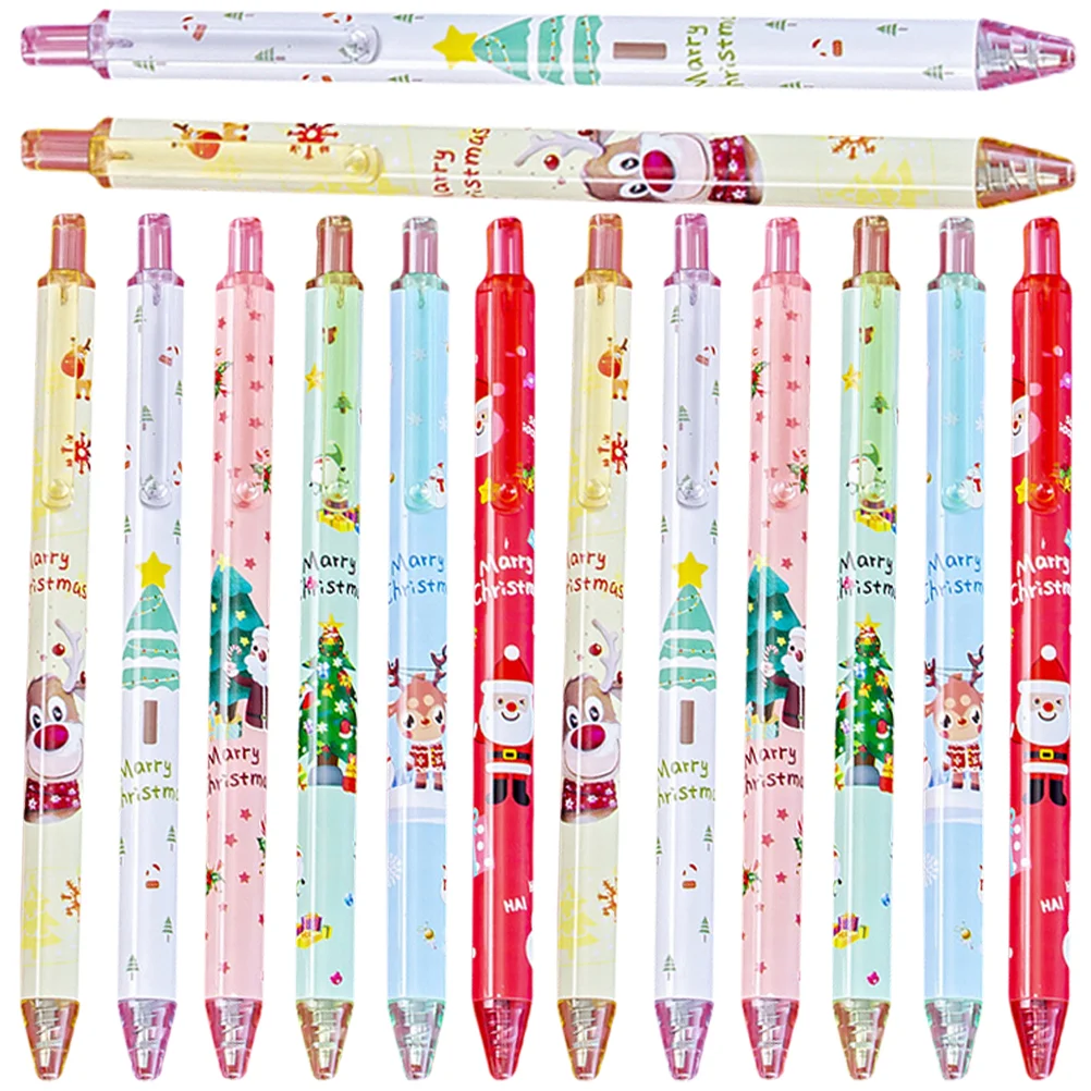 Christmas Gel Pen Sign Pens Students Supplies Writing Prize Gifts Cute Universal Note Taking Sto