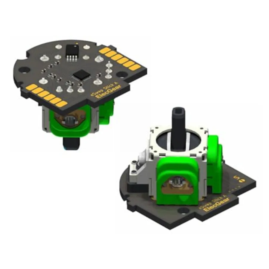 

ElecGear 2X Hall Joystick Replacement for eSwap Controller Mini-Stick PCB Assembly Module with MCU Calibration and Hall Effect