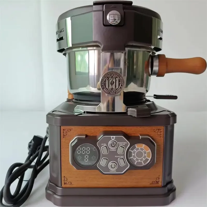 Compact Electric Coffee Roaster Machine with Cooling System and Chaff Separator for Home Use Small Business Bean Roasting