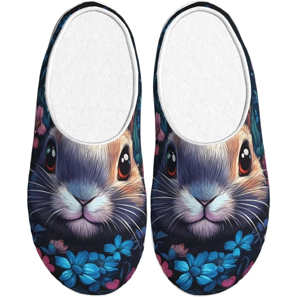 

Easter Bunny Women’s Cozy Slippers Soft Cotton Indoor & Outdoor House Slippers With Anti-Slip Sole