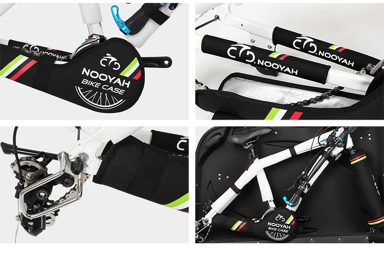 NOOYAH Fahrrad Schutz Kits Fahrrad Rahmen Schutz Set MTB Rennrad Zubehör Transport Werkzeug Fahrrad Gabel Kette Kurbelgarnitur Abdeckung – Detail 23