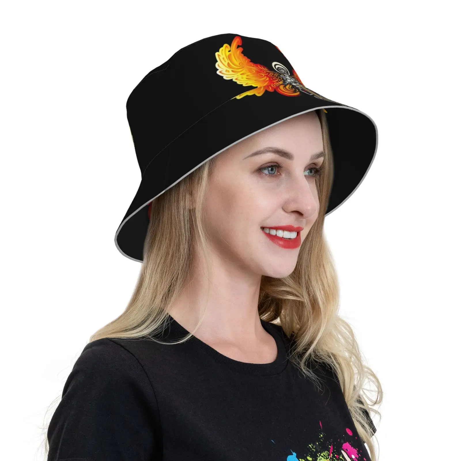 Of Fire Cap Diy Light Foldable Sunshade Fashion Fisherman Hat Of Fire Of Fire Angel Of Fire Of Fire Of Fire Angel Saint Gabriel