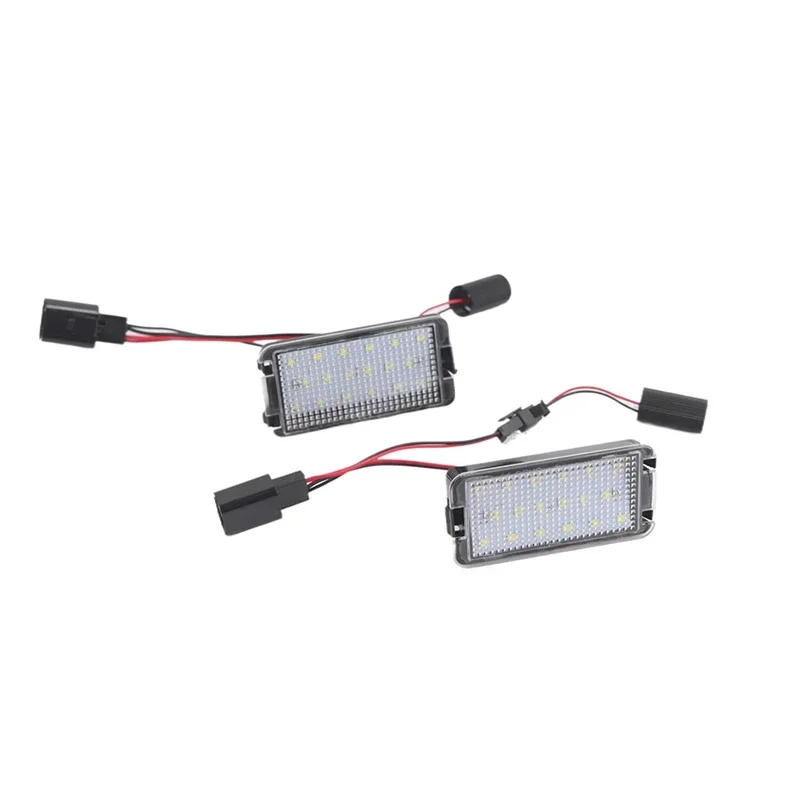 Afbeelding 7: Voor Seat Altea 2005-2009 Arosa Cordoba 6K 6L Leon 1M Toledo 5P Ibiza 6L 2 STUKS Auto Kentekenverlichting Kentekenverlichting Upgrade