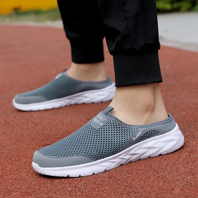 MAEDEF Mesh Shoes for Men Soft Breathable Summer Lightweight Comfortable Casual Shoes Slip-On Walking Male Slippers Men Sneaker