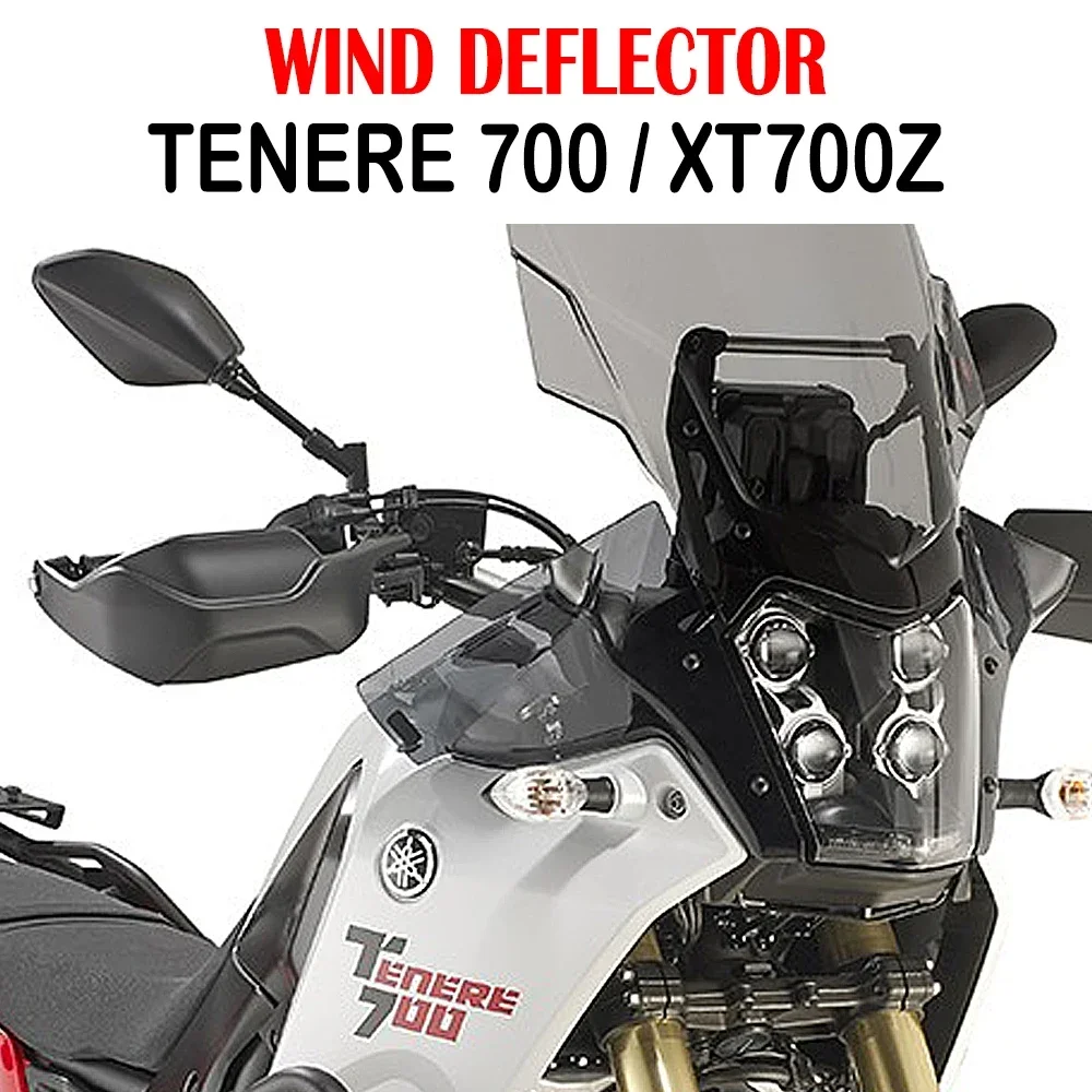 For Yamaha Tenere 700 TENERE700 XT700Z XTZ 700 2020 2019 2021 2022 Windshield Plate Side Panels Front Handle Bar Wind Deflector