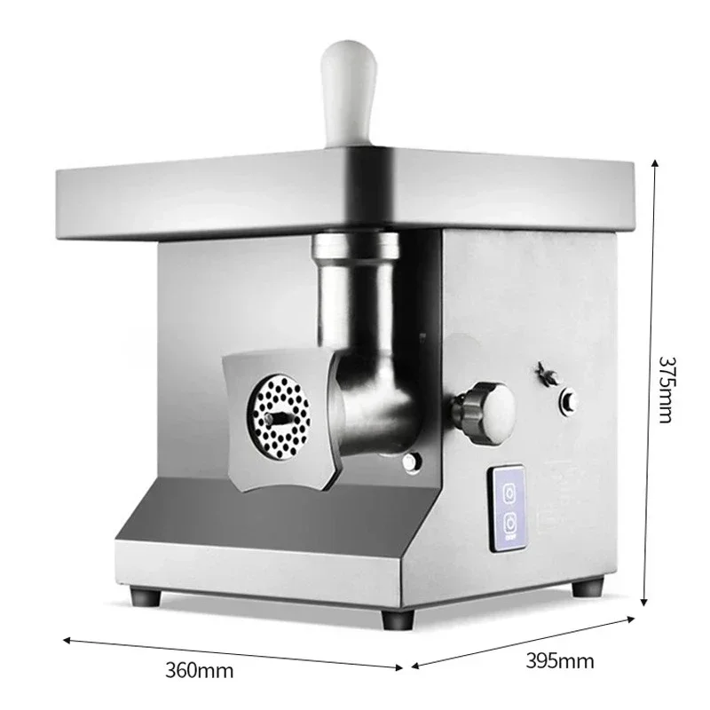 Commercial Meat Grinder 850W Stainless Steel Electric Multifunction for Hotel Bakery Meat Processing Pasta Making Fast Efficient