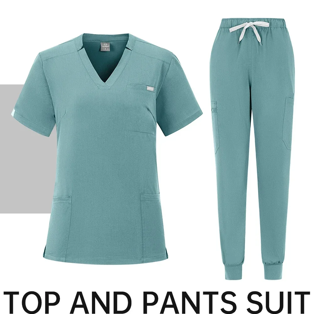 Hospital Surgical Clothes Medical Uniform Women Scrub Set Doctor Nurse Accessories Dental Clinic Scrub Set Beauty Salon Workwear