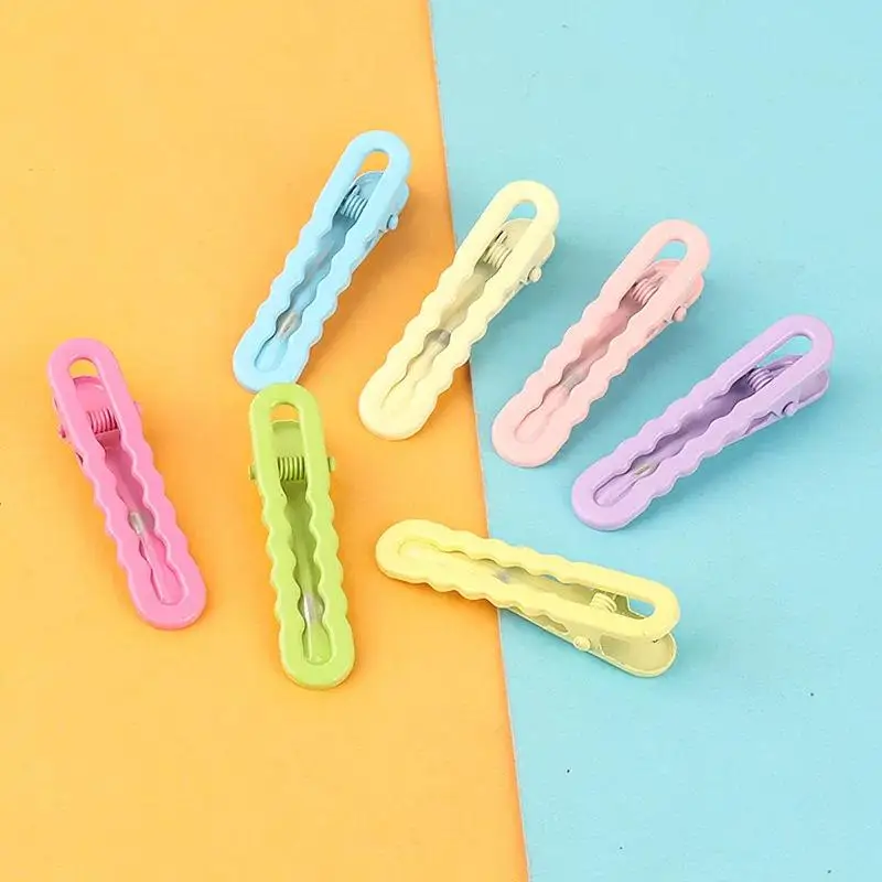 20 Stück Haarspangen in Bonbonfarben, Metall-Hohlwellen-Haarspangen für Frauen und Mädchen, DIY-Pony-Seitenclip, Make-up-Haarstyling-Accessoires – Detail 5
