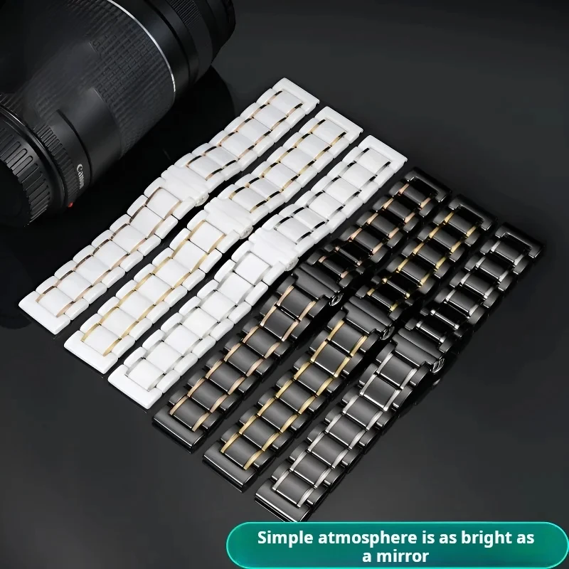 Ceramic Stainless steel strap For Huawei Watch GT GT2 3 GT4 GT5 PRO 41 46MM Smart WatchBand Samsung Galaxy Men women 18 20mm 22m