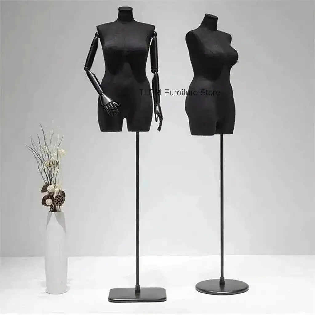 Display Female Bust Mannequin Large Window Size Fat Mannequins Props Clothing Women's Store Clothing Store Model Display Stand Z
