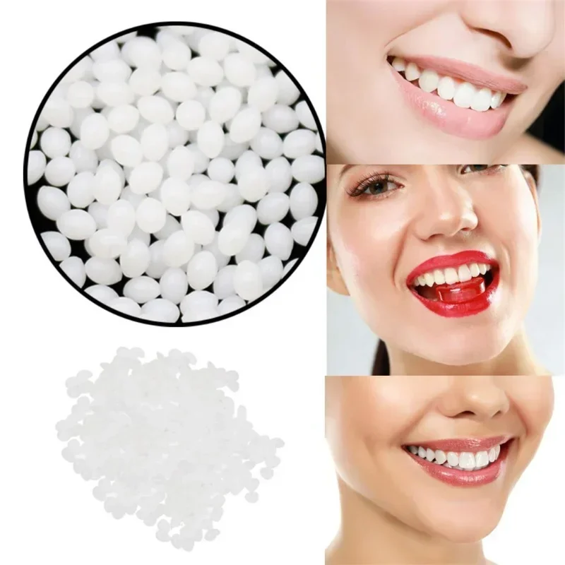 100g Temporary Tooth Repair Beads Missing Broken Teeth Dental Tooth Filling Material Food Grade FalseTeeth Solid Glue Denture