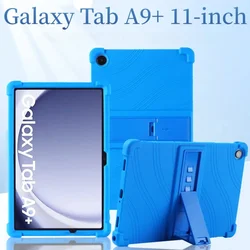 Funda blanda para tableta Samsung Galaxy Tab A9 Plus, carcasa protectora con soporte de silicona de 11 pulgadas SM-X210 X216 X215 X218