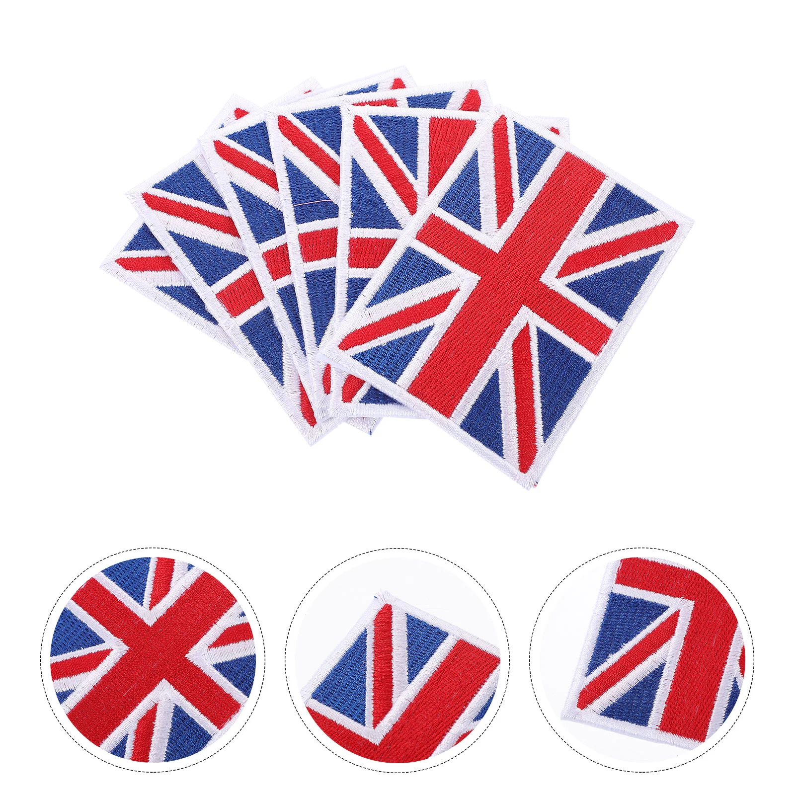 6pcs Hole Repairing Patches National Flag Clothes Patches Accessory Fashion Embroidery Applique cloth patch