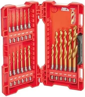 

Shockwave Impact Duty Titanium Drill Bit Set, 18-Piece with Anti-Walking Tip and Storage Case