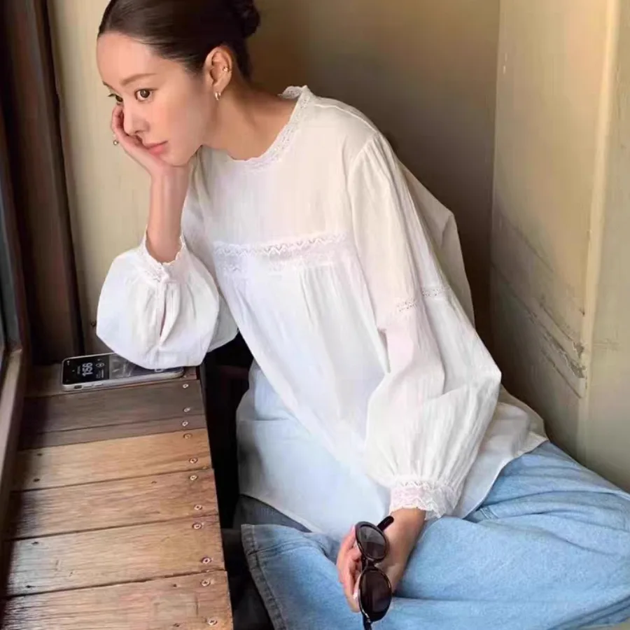 

Кружевное повседневное свободное женское платье с шикарным дизайном, корейское платье для поездок на работу, ранняя осень, Новое поступление, Top Faion