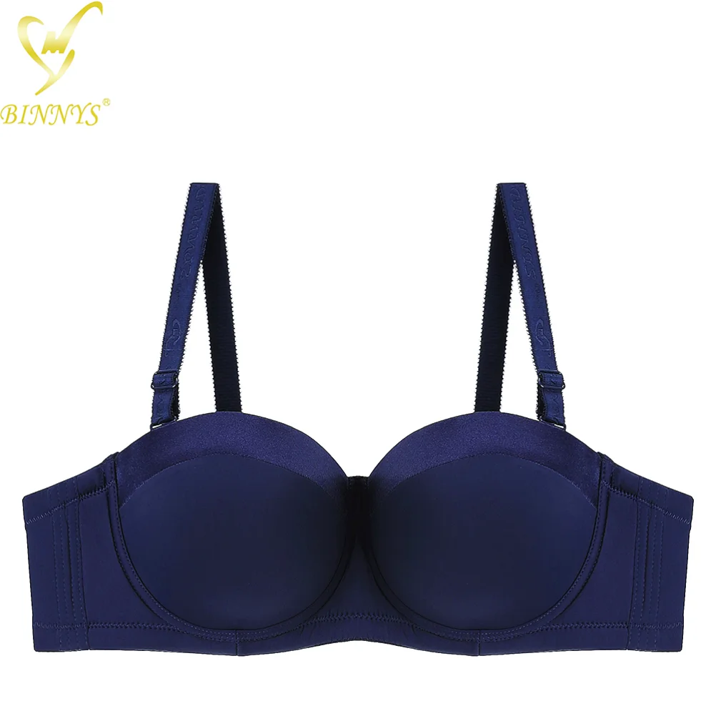 BINNYS Bra for Women 38c Strapless C Cup Without Straps Half Cup  Sexy Underwear Silicone High Quality Lingerie Ladies Bra