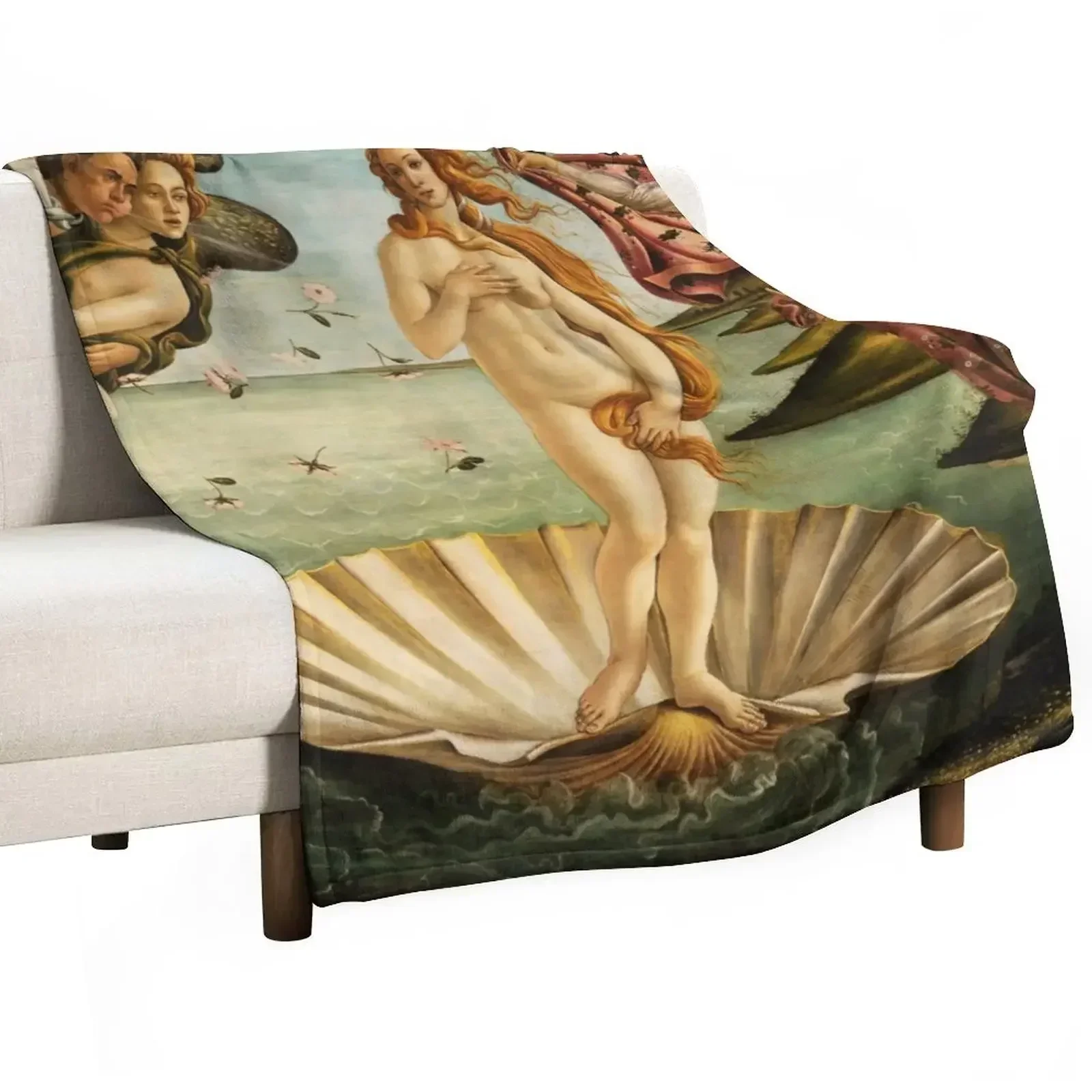 

The Birth of Venus by Botticelli Throw Blanket Retros Cute Blankets