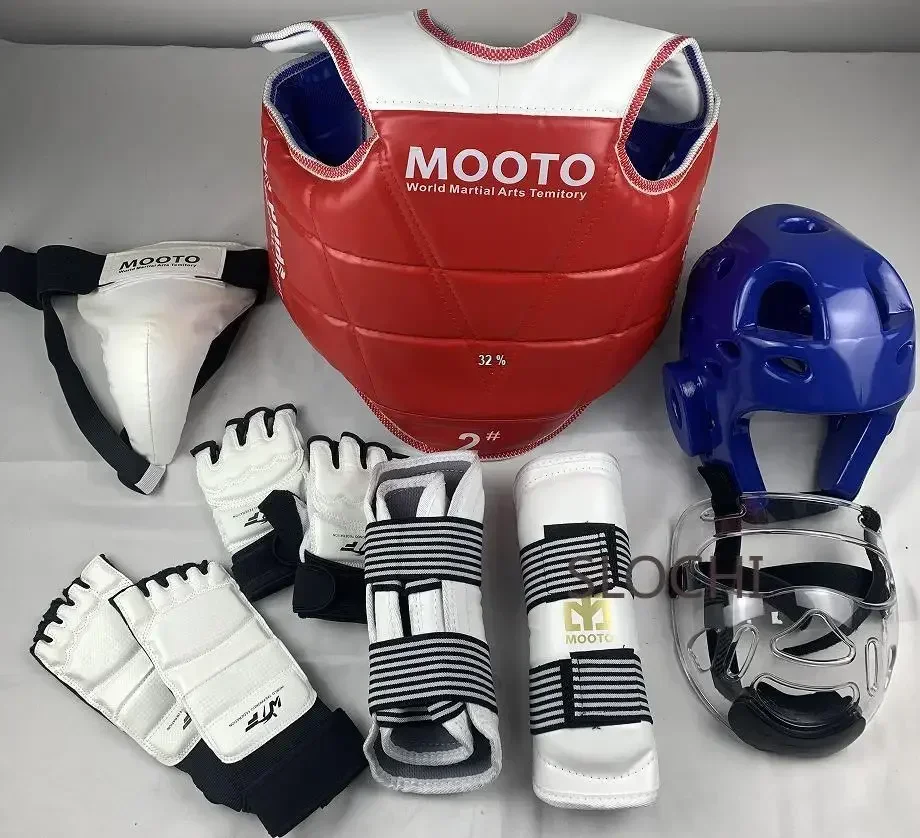 Thicken Competition Martial Arts Combat Protective Children\'s Boxing Taekwondo Protective Gear Actual Combat Equipment Full Set