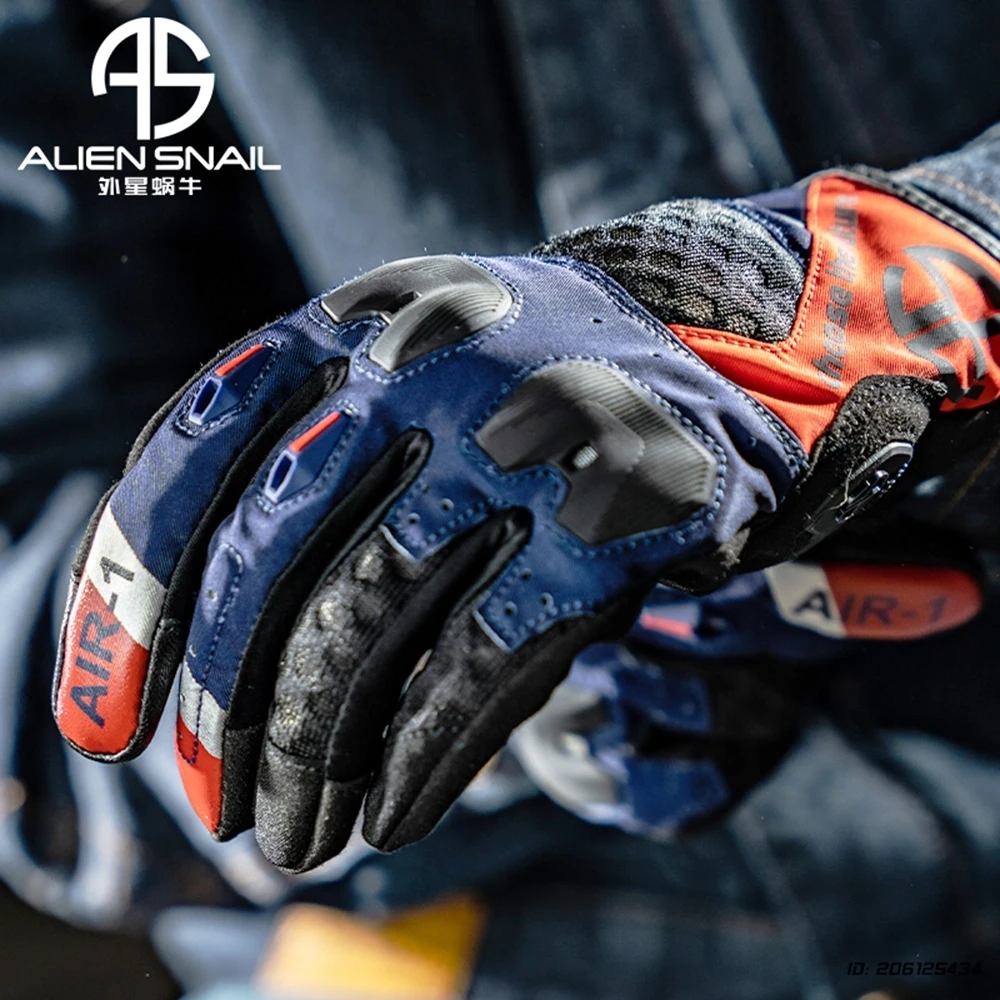 Motorhandschoenen Racing Echt Leer Motor Off Road Rijden Team Handschoen Heren Ademend Moto Motocross Rijbescherming