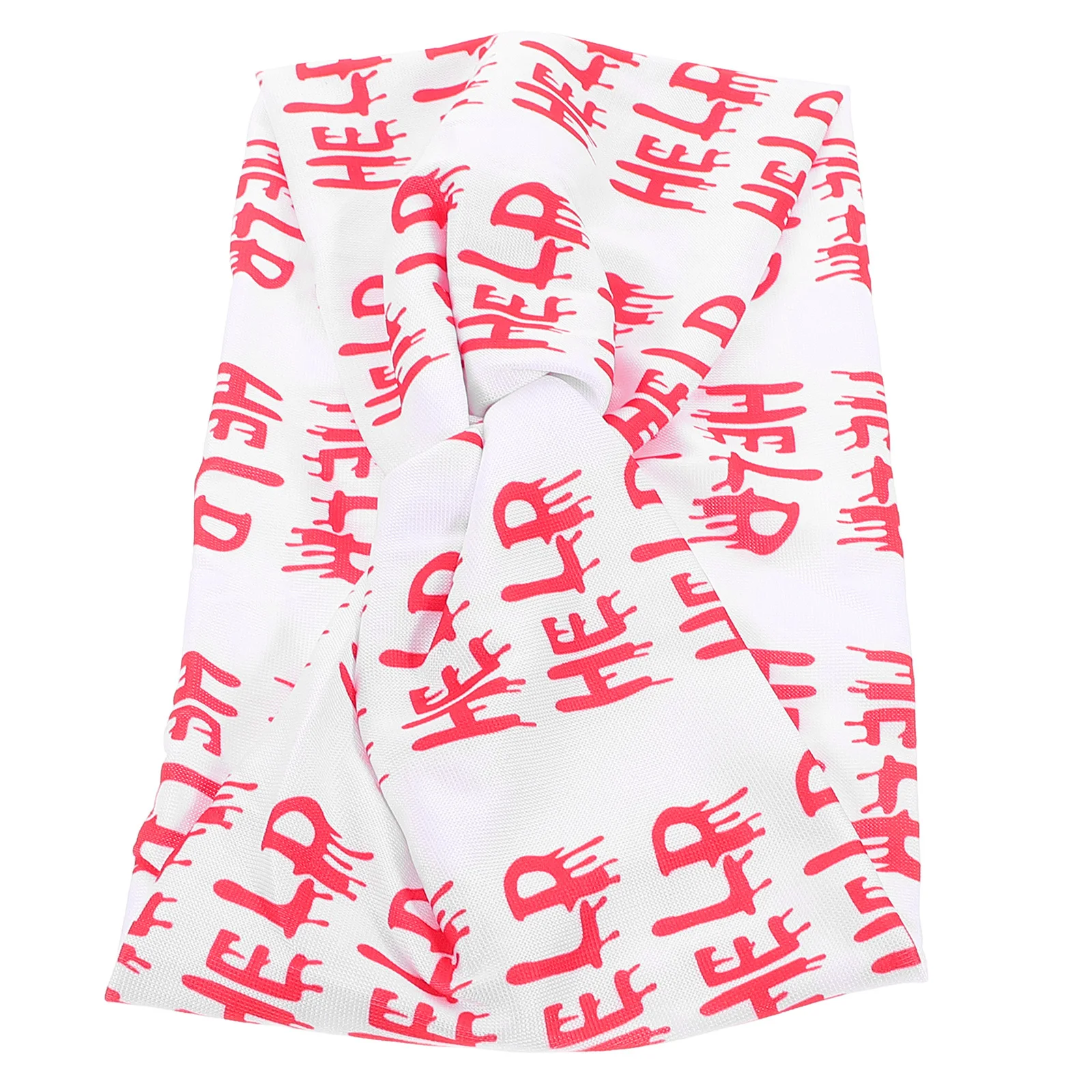 عصابة رأس مرنة مطبوعة مخيفة للهالوين، أربطة شعر واسعة غير قابلة للانزلاق للحفلات التنكرية، عصابة رأس للهالوين #5